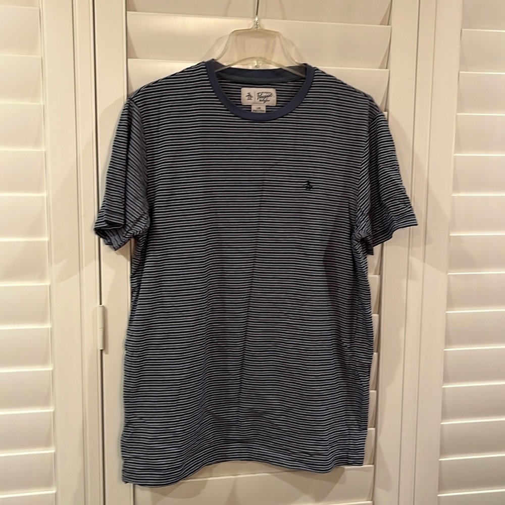 Men’s Original Penguin shortsleeved T-shirt in stripe